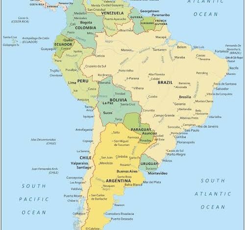 South America Map