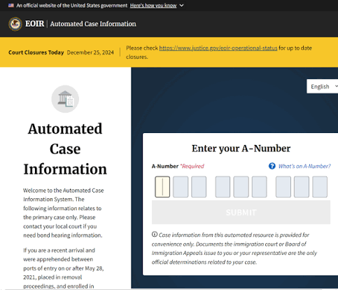 Automated Case Information