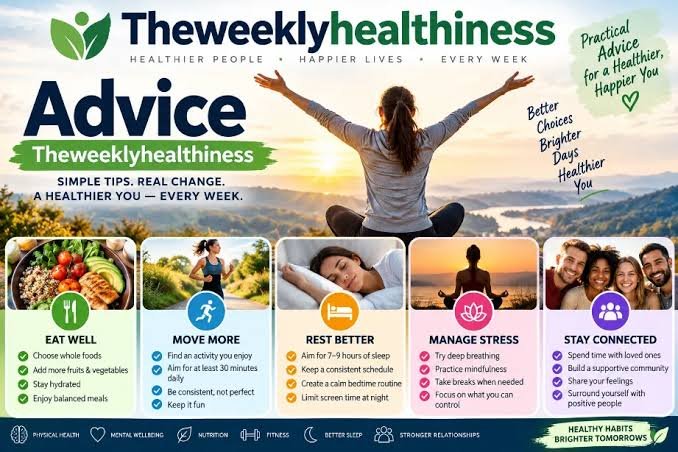Advice Tips TheWeeklyHealthiness